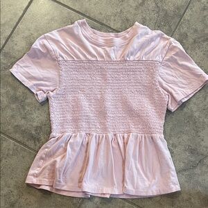 Pink Short Sleeve Kids Top